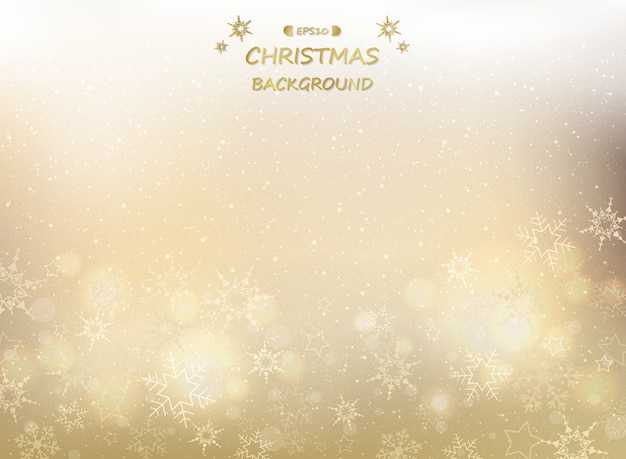 Vector abstract of golden christmas background