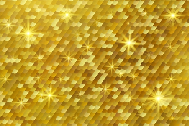 Vector abstract golden glittering light background