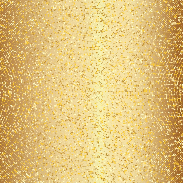 Vettore reticolo di semitono dorato astratto. sfondo oro a pois