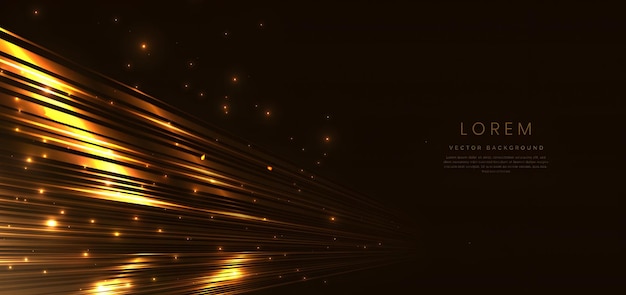 abstract golden light lines background