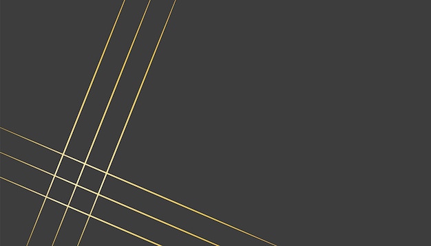 Vector abstract golden lines black background