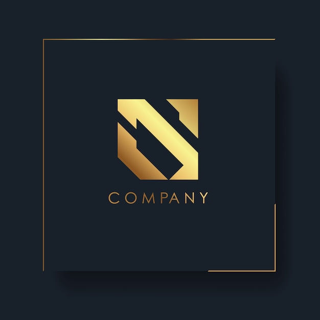 Abstract golden logo template