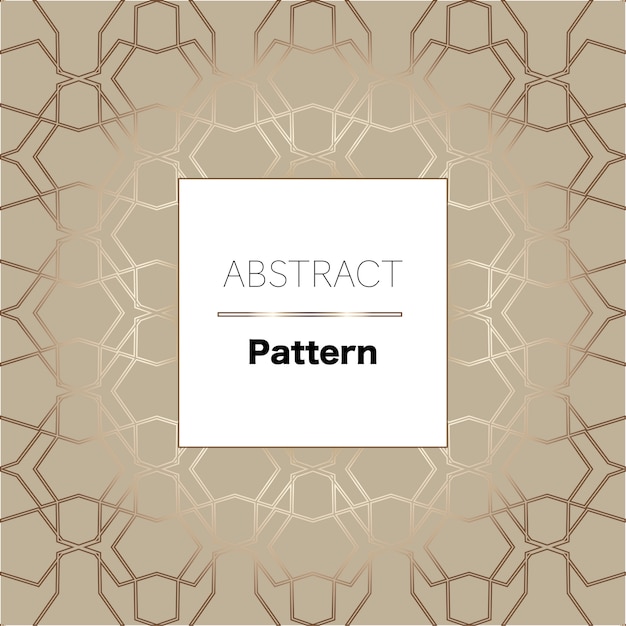 ベクトル 抽象的な金色の流行の幾何学的パターン