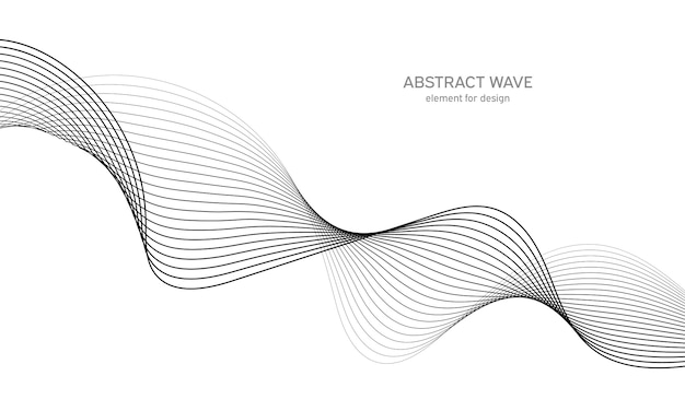 Abstract golfelement voor ontwerp. Digitale frequentie track-equalizer.