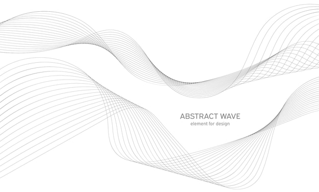 Abstract golfelement voor ontwerp. digitale frequentie track-equalizer.