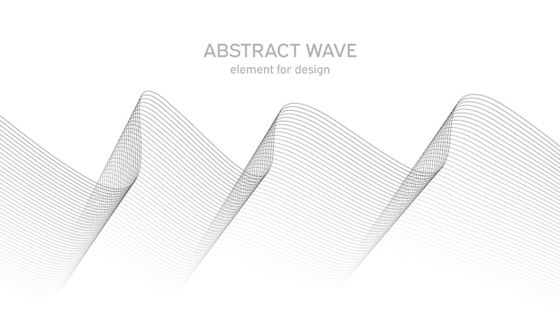 Abstract golfelement voor ontwerp digitale frequentie track equalizer