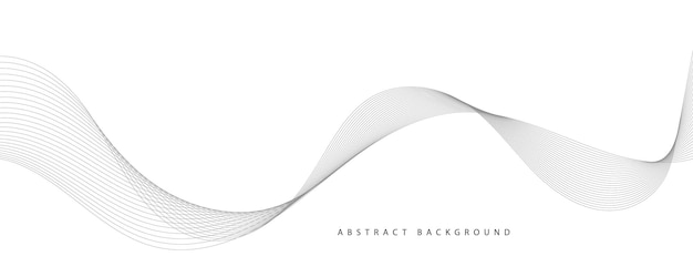 Abstract golfelement voor ontwerp Digitale frequentietrack equalizer Gestileerde lijnkunst achtergrond
