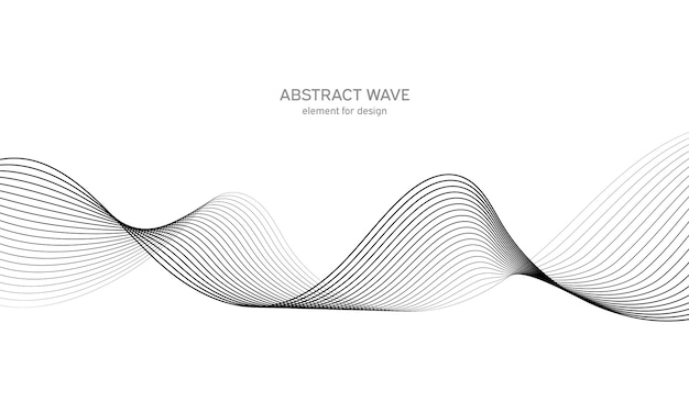Abstract golfelement voor ontwerp. Digitale frequentietrack-equalizer.