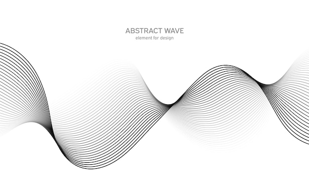 Abstract golfelement voor ontwerp. Digitale frequentietrack-equalizer.