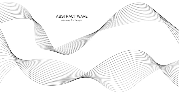 Abstract golfelement voor ontwerp.