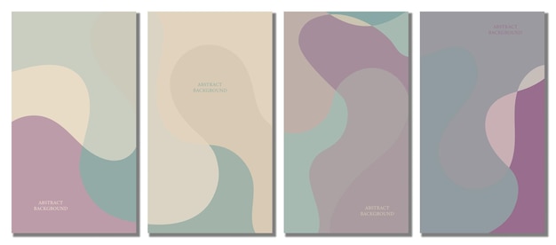 Abstract golvend decorontwerp als achtergrond met pastelkleur