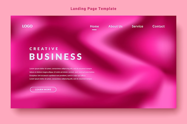 abstract gradation landing page template website futuristic design background vector violet color