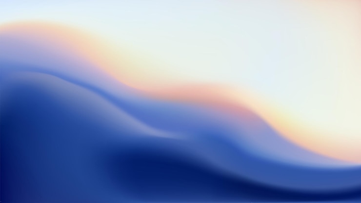 Vector abstract gradient background in blue and beige vector bright illustration colorful wavy ultraviolet blurred wallpaper