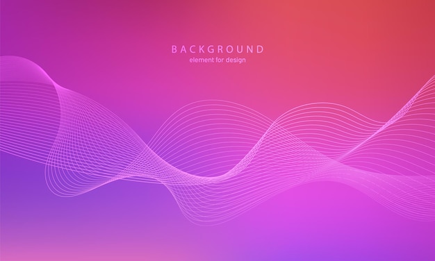 Abstract gradient background. Digital track equalizer. Element for design Trendy color pink.