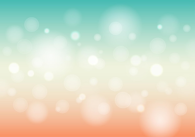 Abstract gradient background light bokeh on green and orange gradient color background vector illustration for backdrop website banner poster