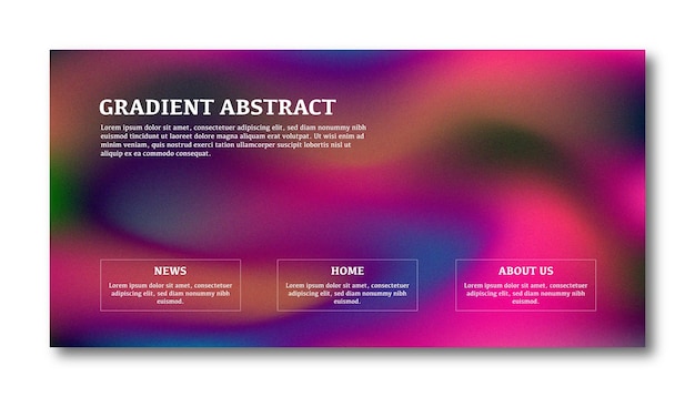 Vector abstract gradient background and texturizer grainy effect for design landing page background