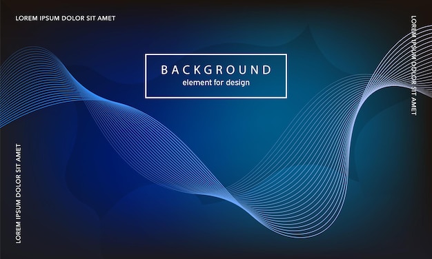 Abstract gradient background. Wave element for design poster. Stylized line. Digital track equalizer