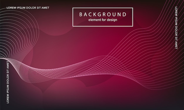 Abstract gradient background. wave element for design poster. stylized line. digital track equalizer