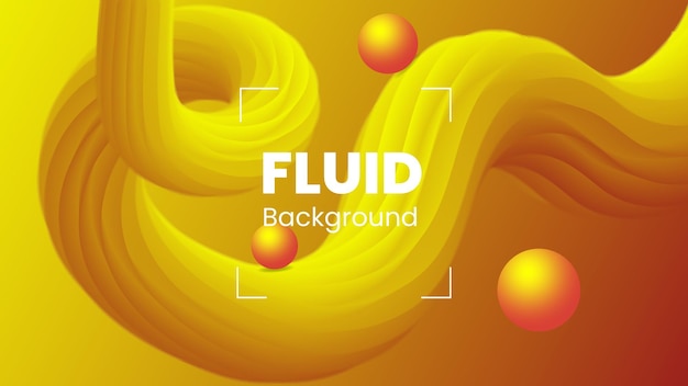 Abstract Gradient background with dynamic fluid wave shapes