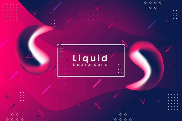 Abstract gradient background with fluid shapes