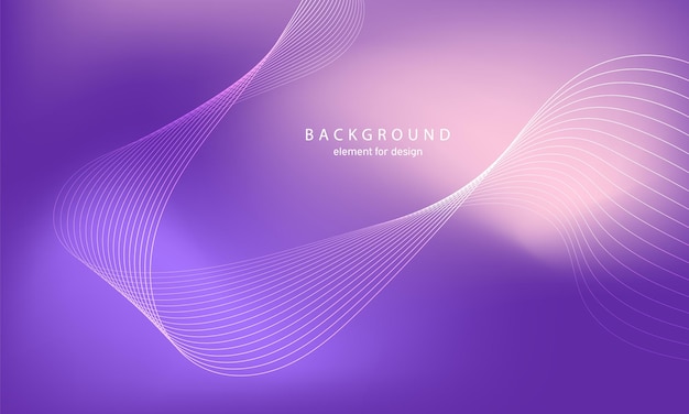 Abstract gradient background with wave element. Digital frequency track equalizer.