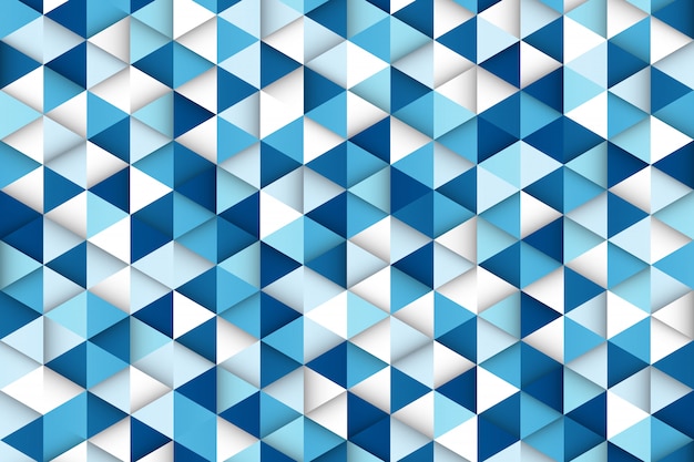 Abstract gradient blue of technology triangle pattern design background.