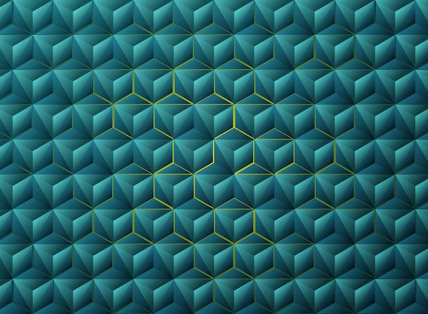 Progettazione geometrica astratta di tecnologia dei triangoli blu pendenti.