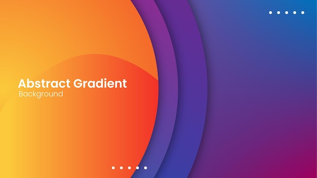 Abstract gradient circle web page background design