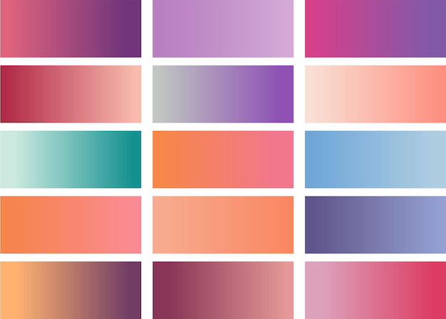 Abstract gradient color background vector per il design versatile