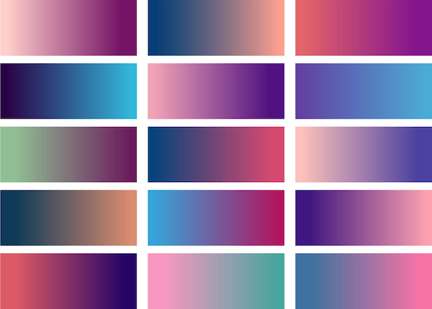 Abstract gradient color background vector per il design versatile