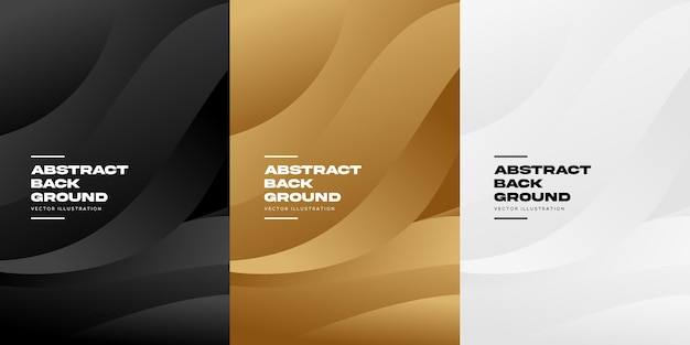 Abstract gradient color curve banner background