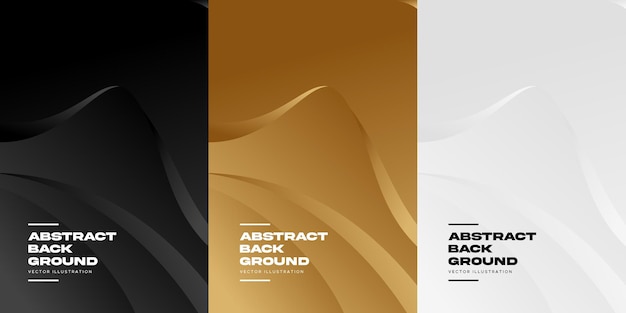 Abstract gradient color curve banner background