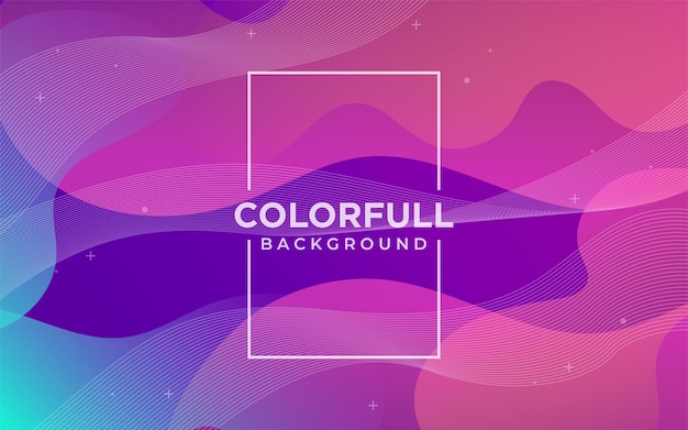 Abstract gradient colorful shapes background