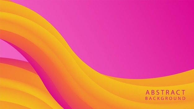 Vector abstract gradient colorful wavy background