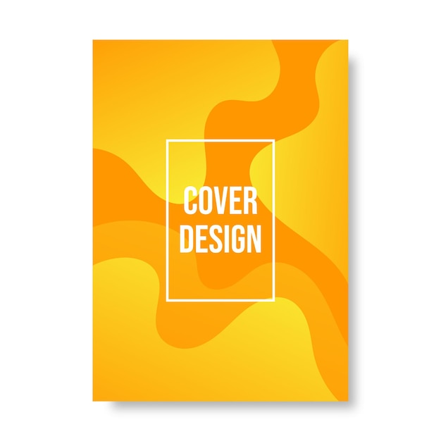 Abstract gradient cover template