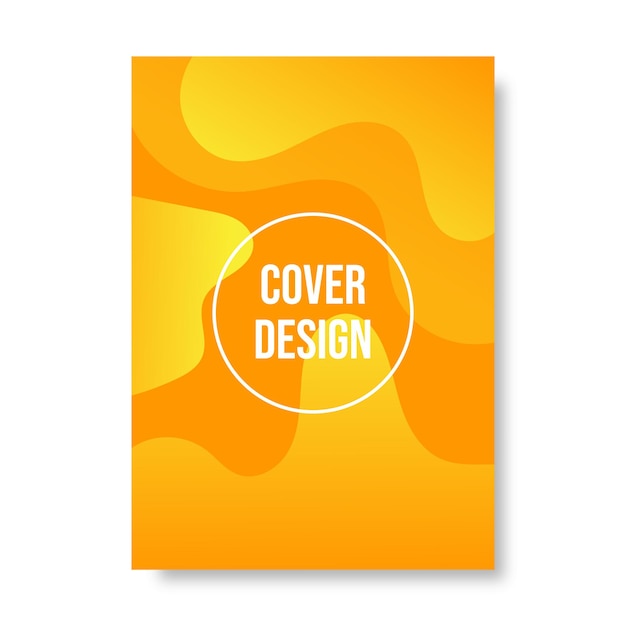 Vector abstract gradient cover template