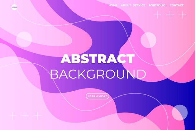 Abstract Gradient full vector background website