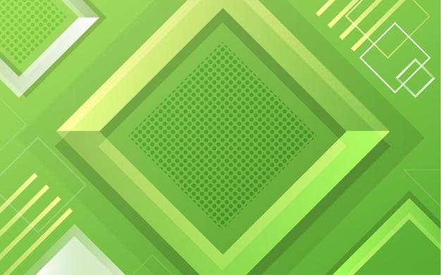 Abstract gradient geometric green background