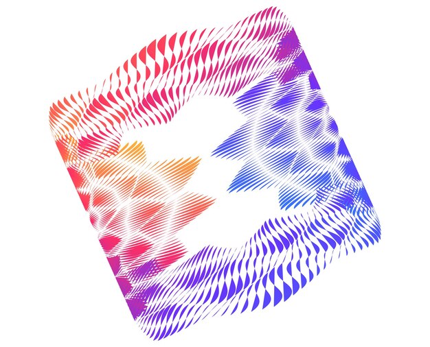 abstract gradient geometric lines wave background modern 3d curve shape with colorful flowing stripes for technology science big data blockchain business presentation design