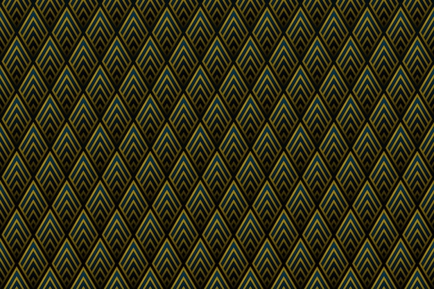 Abstract gradient gold square pattern of royal design background.