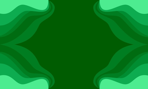 abstract gradiënt groene golf banner achtergrond