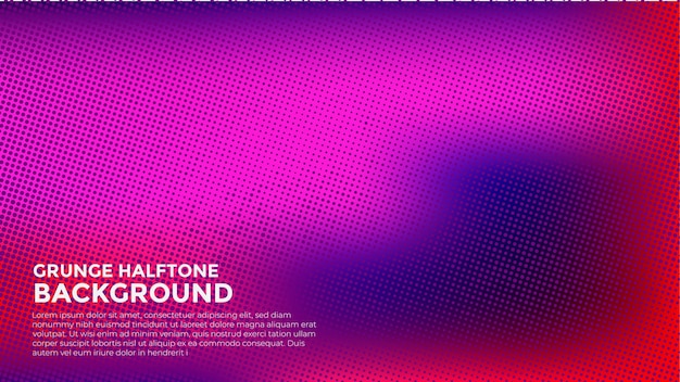 Abstract gradient halftone grunge design background banner