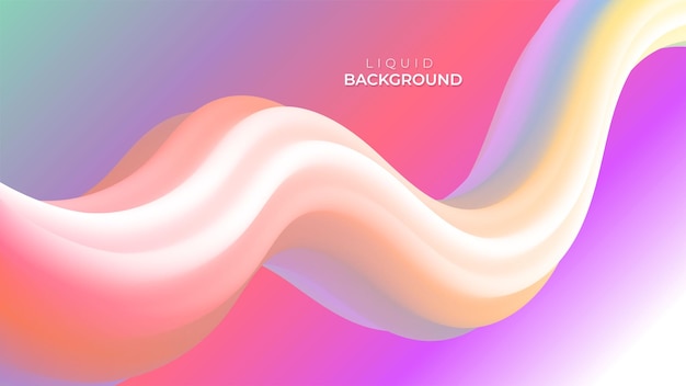 Abstract gradient liquid background design