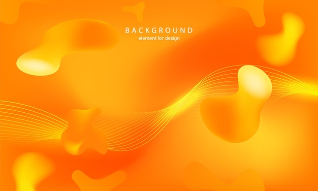 Abstract gradient liquid orange background. Bright design texture. Modern luxury and fashion.