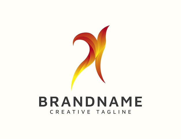 Vector abstract gradient logo design