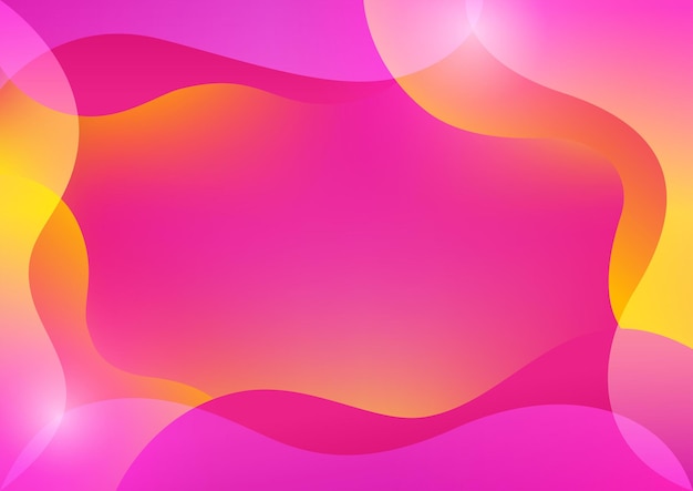 Abstract gradient mesh background in bright yellow and pink colors, vector illustration in EPS10