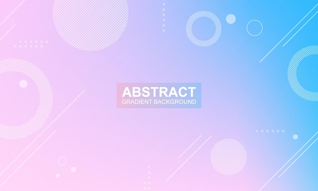 Abstract gradient pink and blue geometric banner background Vector illustration