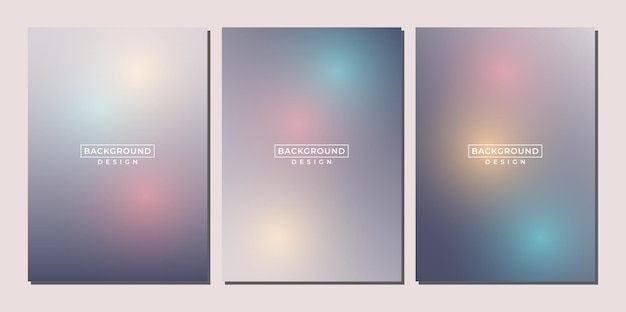 Abstract gradient poster and cover design