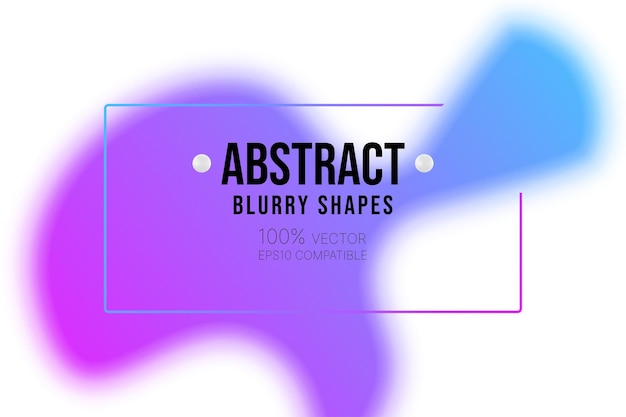 Abstract gradient shape vector design