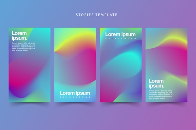 Vector abstract gradient  for stories template